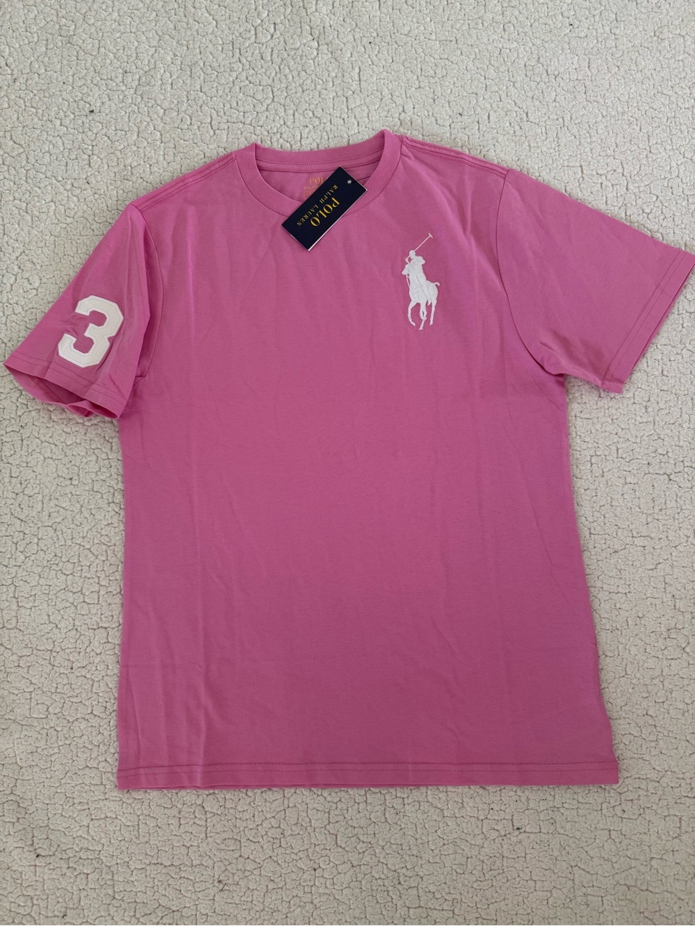 New boys Sz L 14-16, XL 18-29 Polo Ralph Lauren Pink Short-Sleeve shirt
